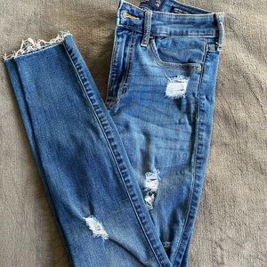 high rise super skinny jeans